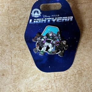 Disney Pixar Silver Enamel Pin